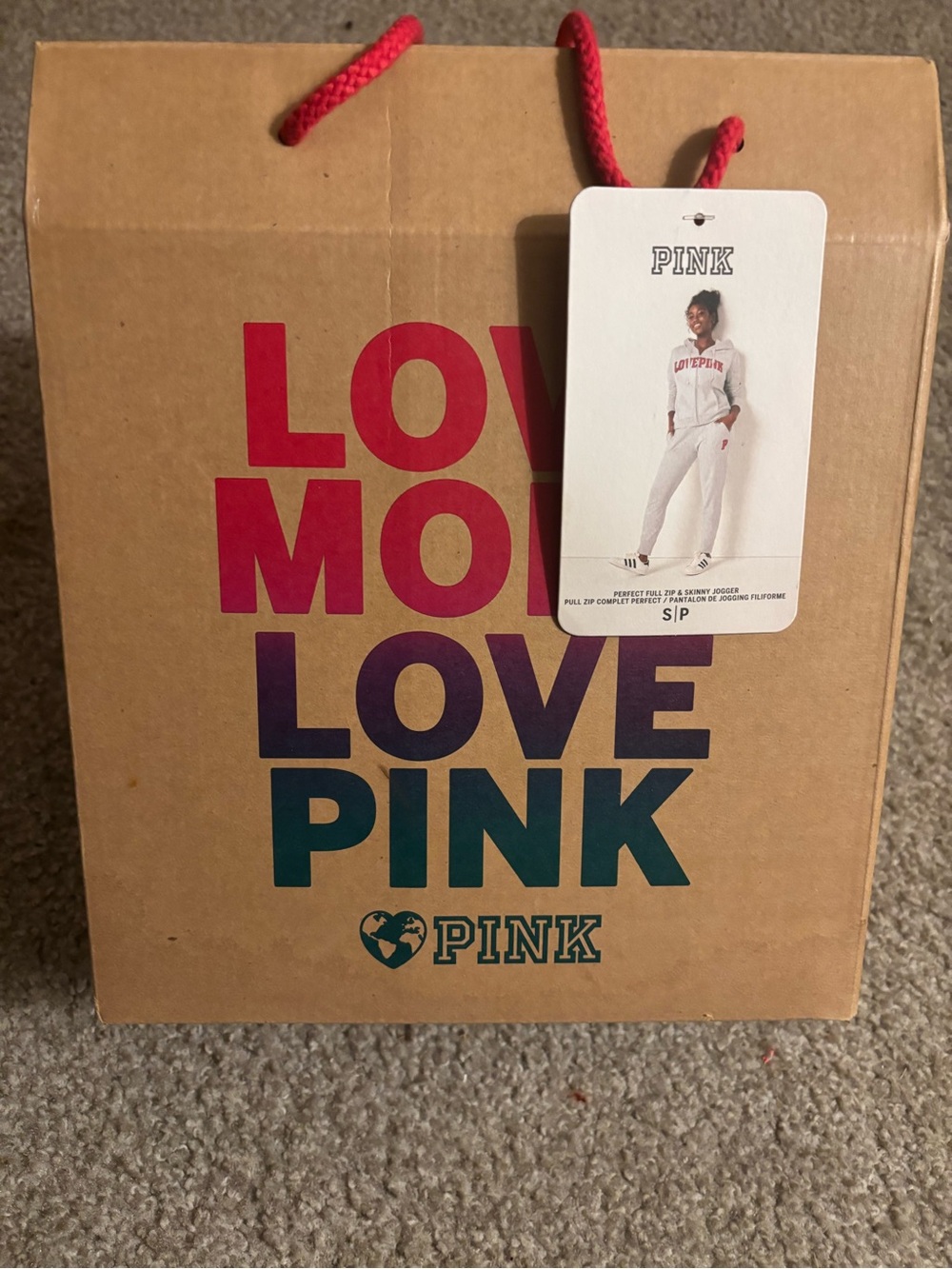 Vs PINK Perfect Full Zip Hoodie Kinny Jogger Gift Set - Picture 3 of 4